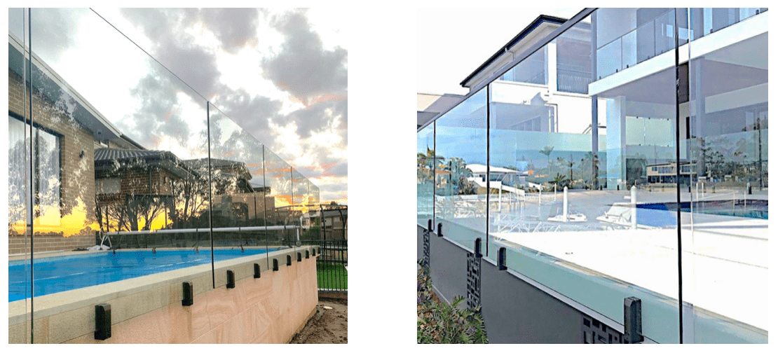 Face Mount Glass Pool Fence Brisbane