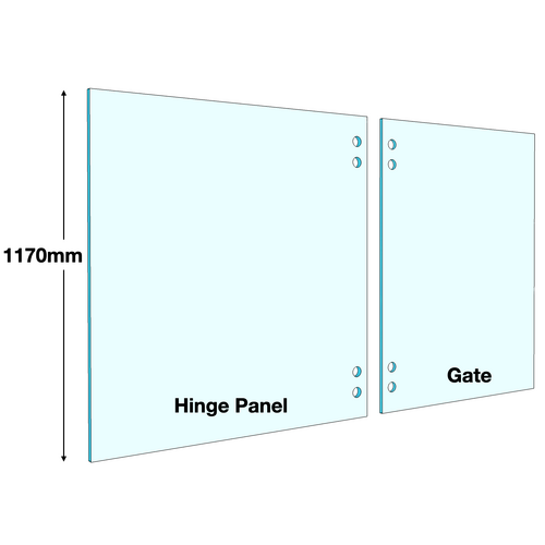 Pool Hinge Panel - Width: 800mm