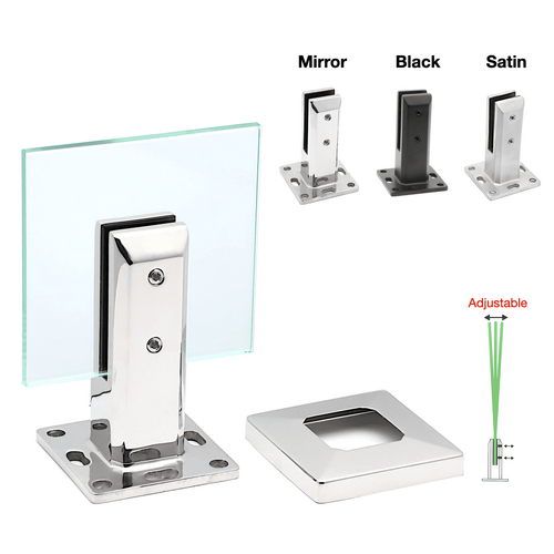 Insulated Pool Spigots - Square Deck Mount [Finish: Mirror]